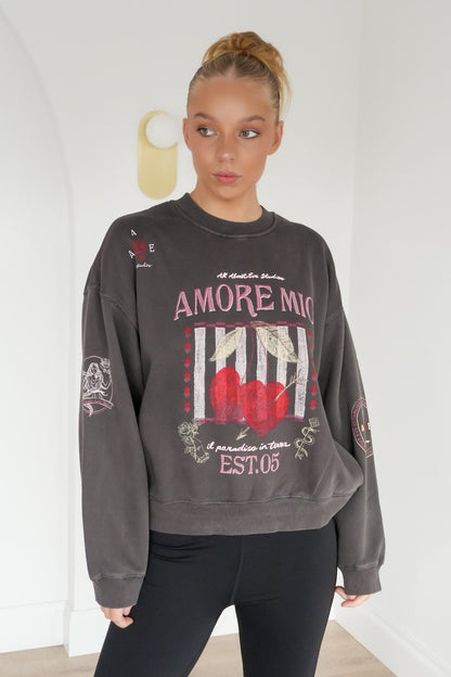 Aurora Box Crew Washed Black