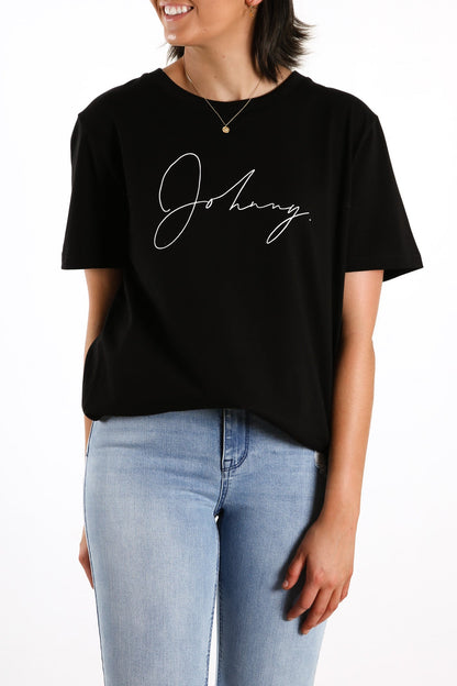 Autograph Tee Black