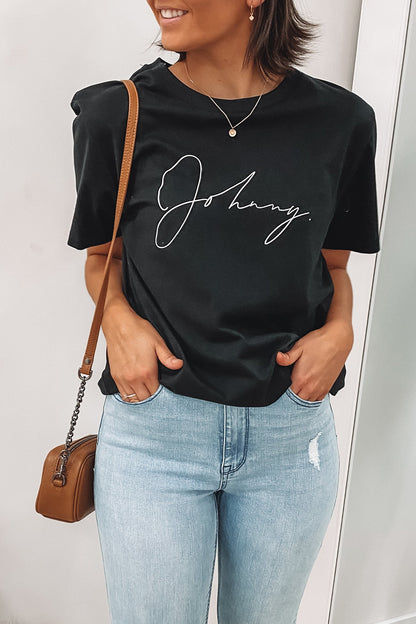 Autograph Tee Black