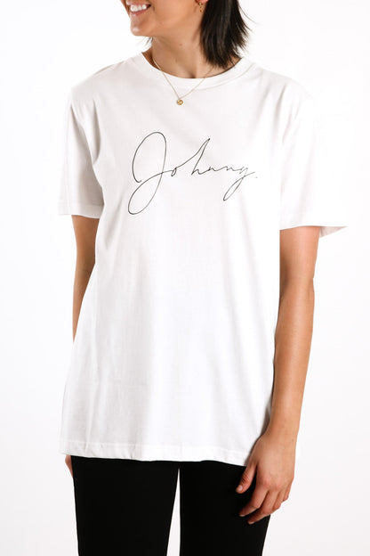 Autograph Tee White