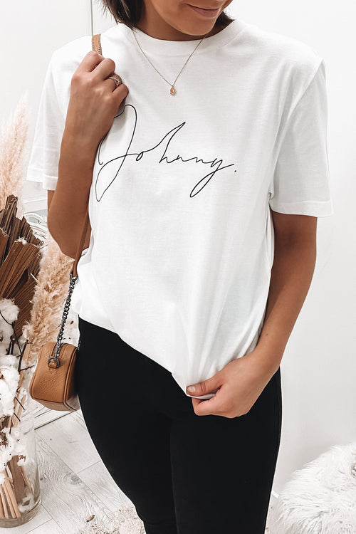 Autograph Tee White
