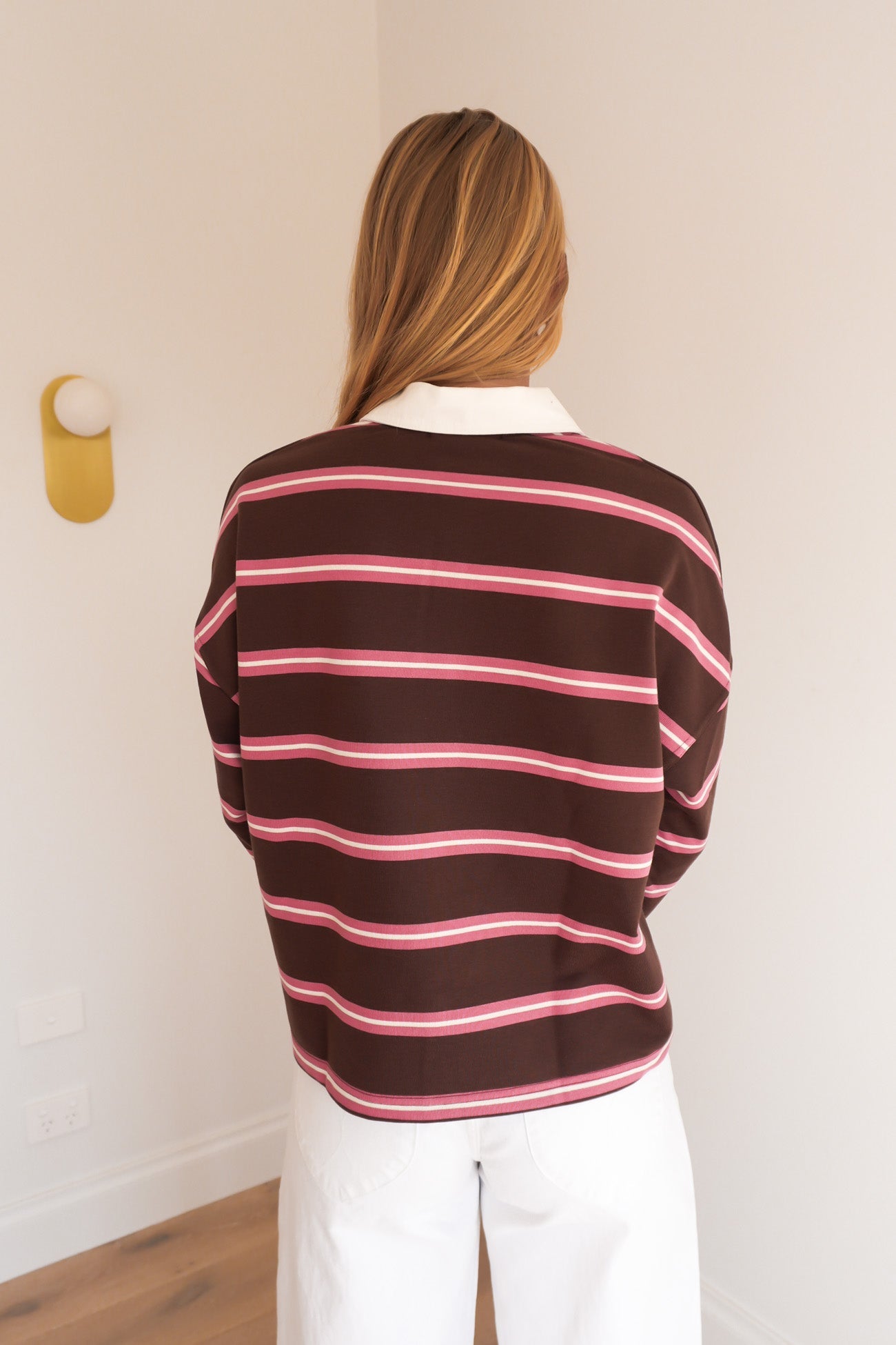Avery Rugby Top Brown