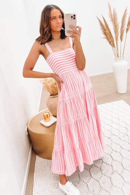 Avianna Midi Dress Pink