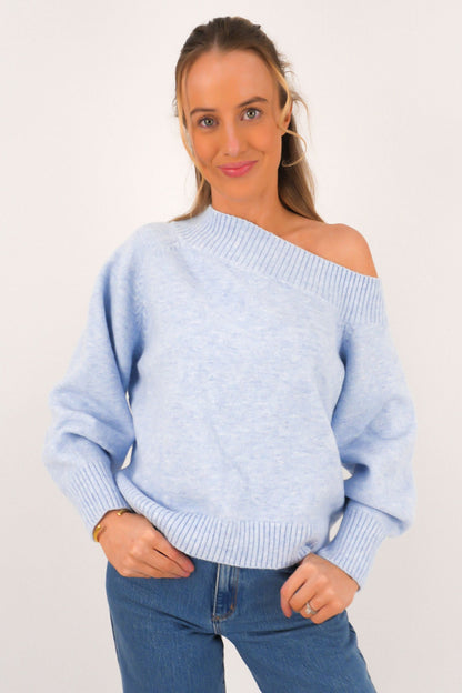 Ayden Knit Jumper Blue