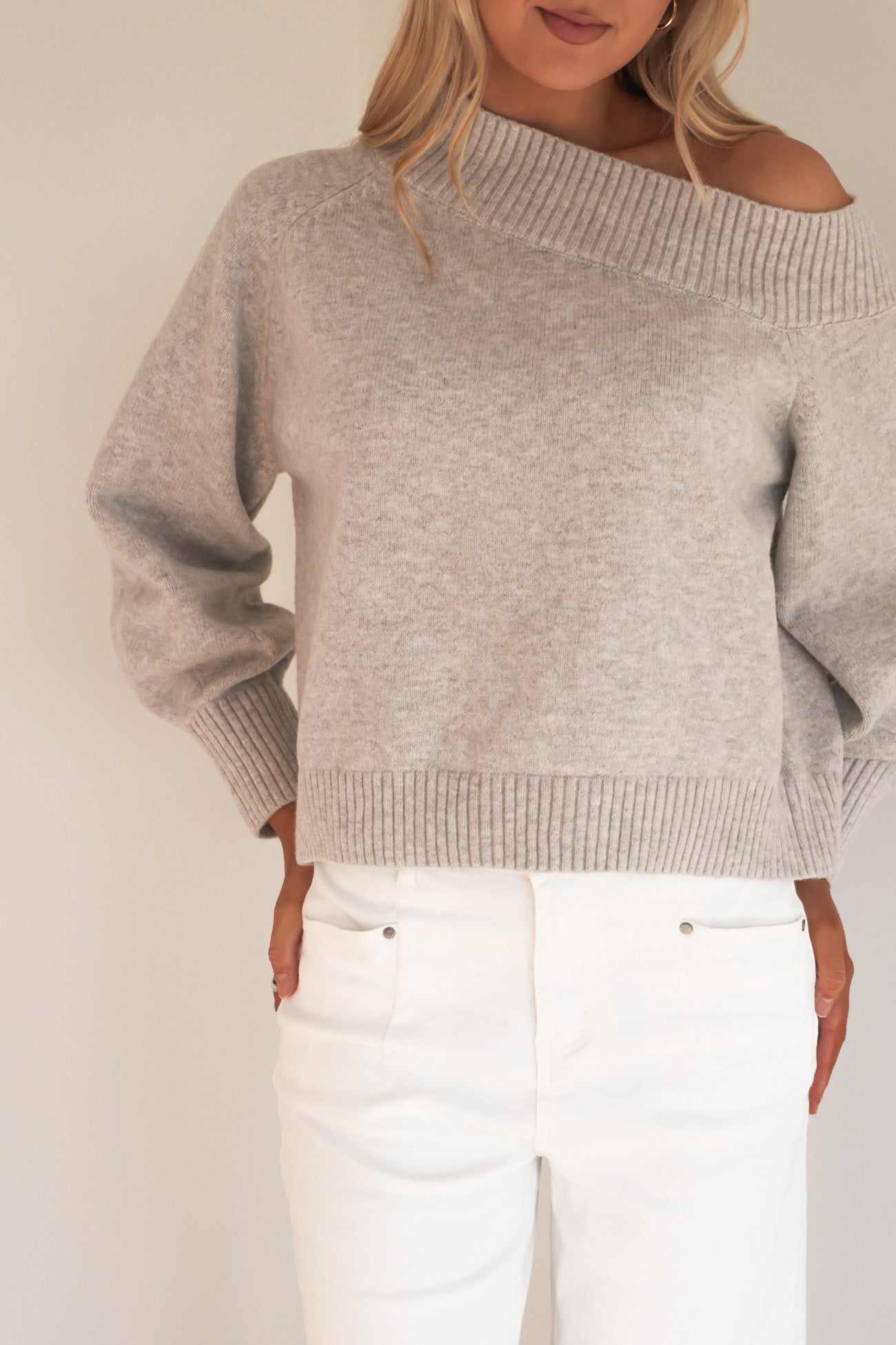 Ayden Knit Jumper Oatmeal