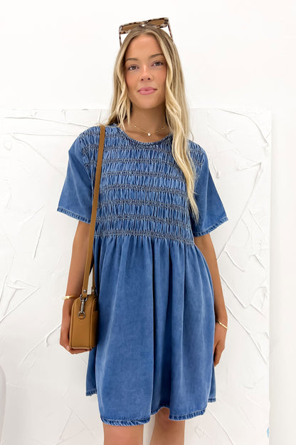 Ayla Denim Mini Dress