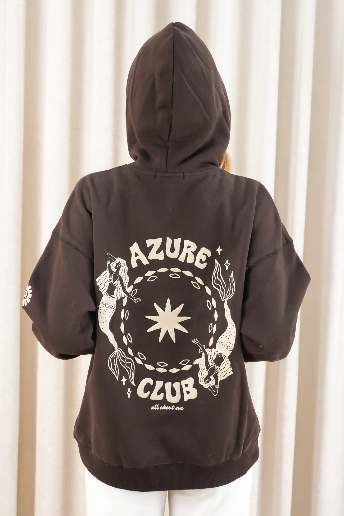 Azure Club Relaxed Hoodie Brown