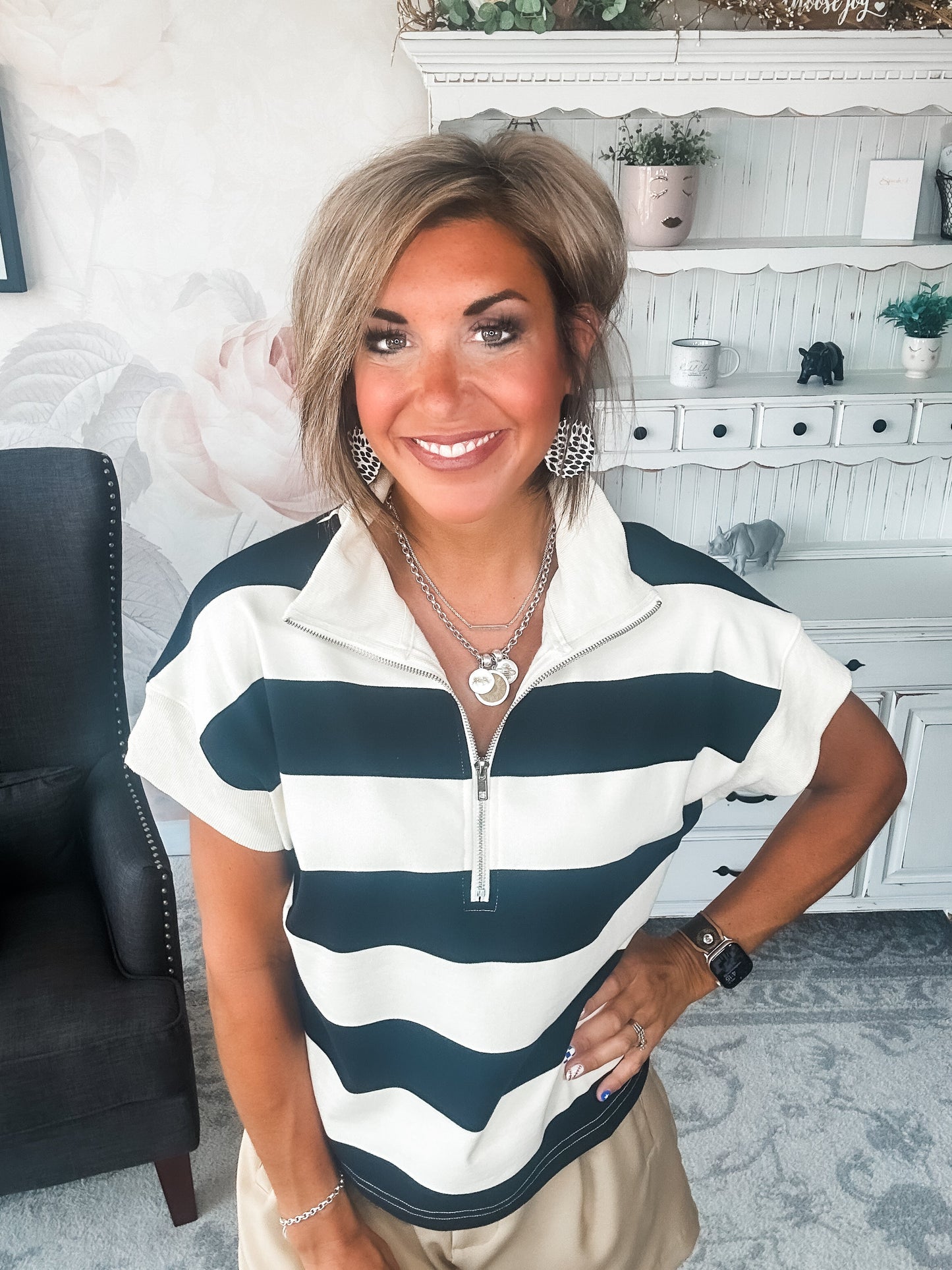 Hope Floats Quarter Zip Sweater