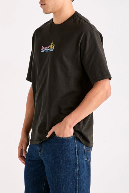 BB Thirsty Slacker Tee Worn Black