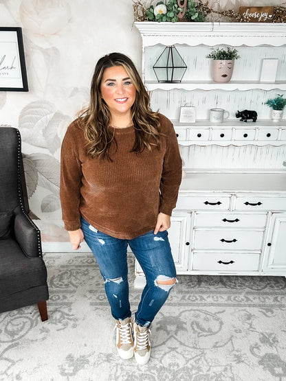 Moonlight Mixer Sweater - Brown