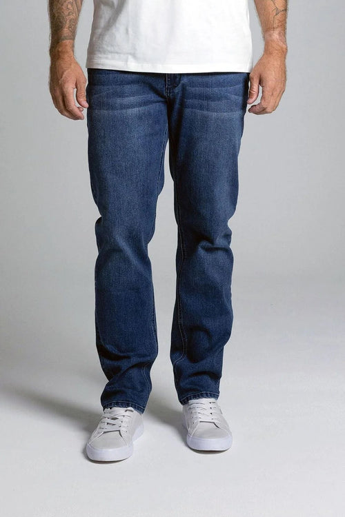 Basing Straight Denim Jean Medium Blue