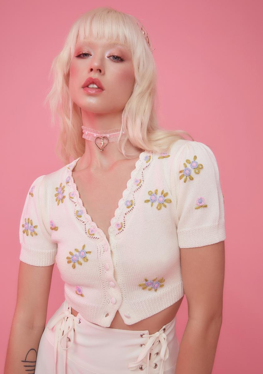 Ambrosia Aplenty Cropped Cardigan