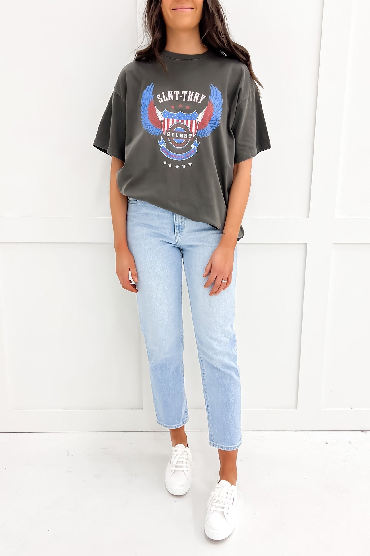 Badge Tee Coal