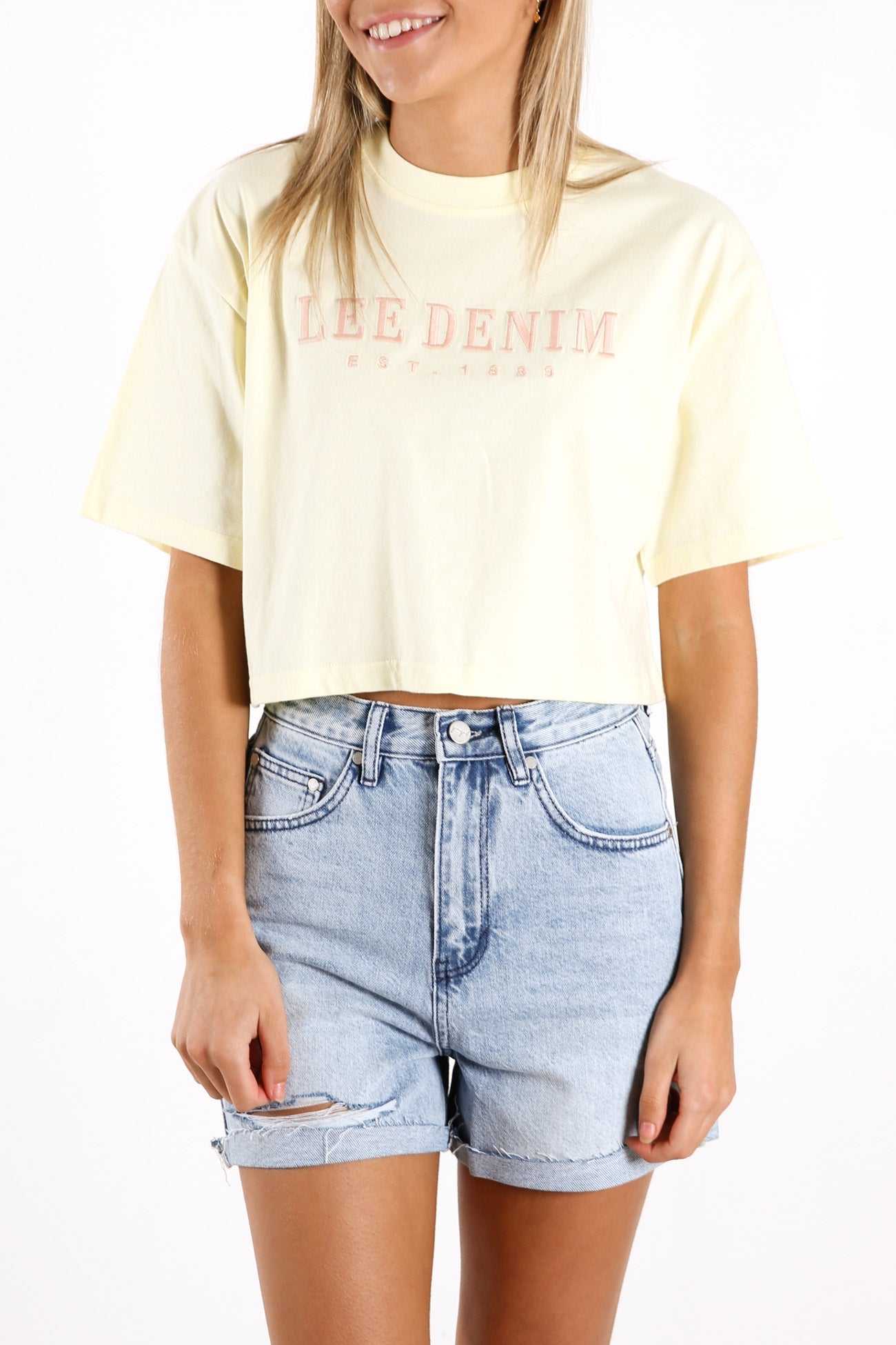 Baggy Crop Tee Dandelion