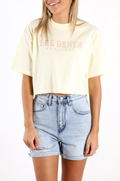 Baggy Crop Tee Dandelion