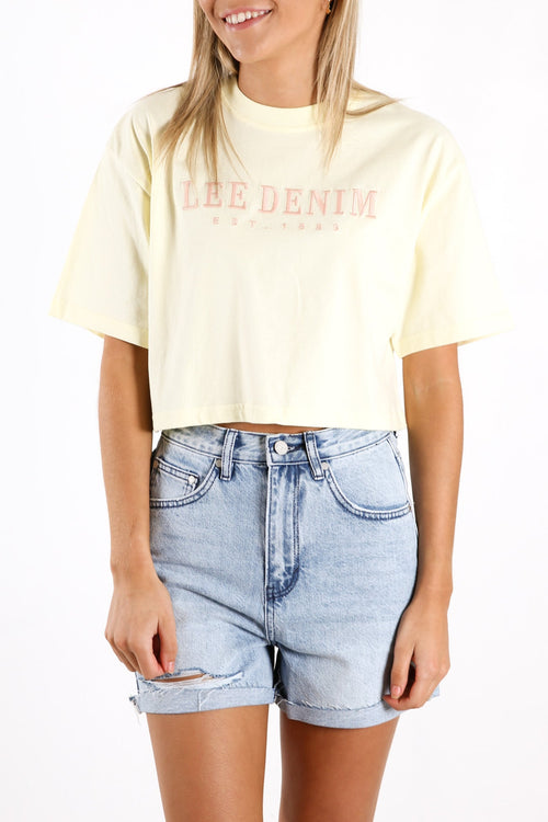 Baggy Crop Tee Dandelion
