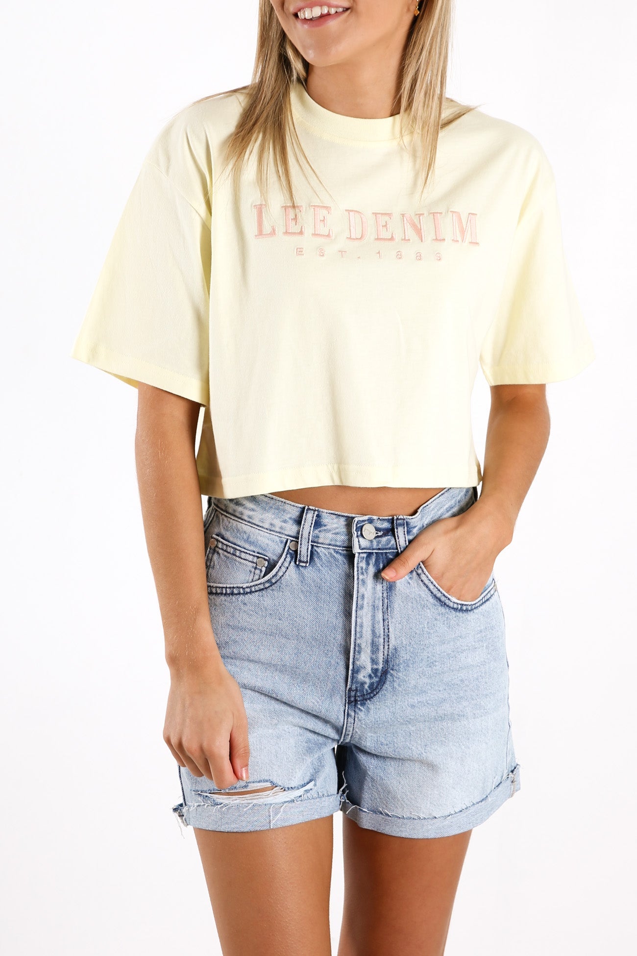 Baggy Crop Tee Dandelion