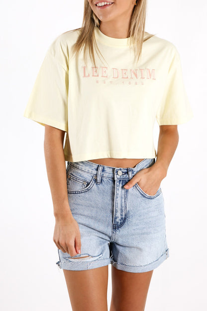 Baggy Crop Tee Dandelion