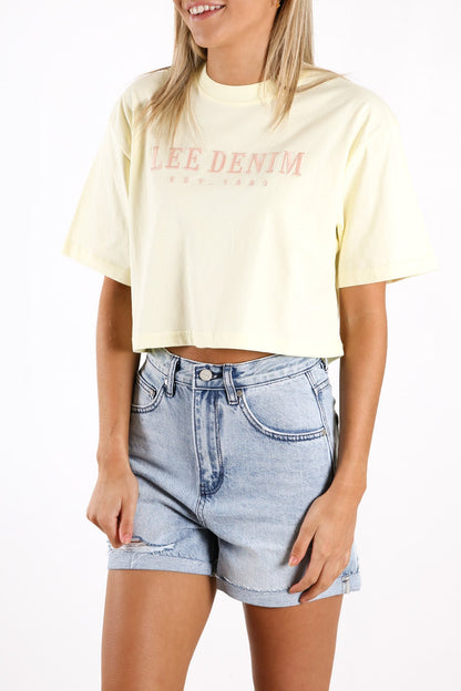 Baggy Crop Tee Dandelion