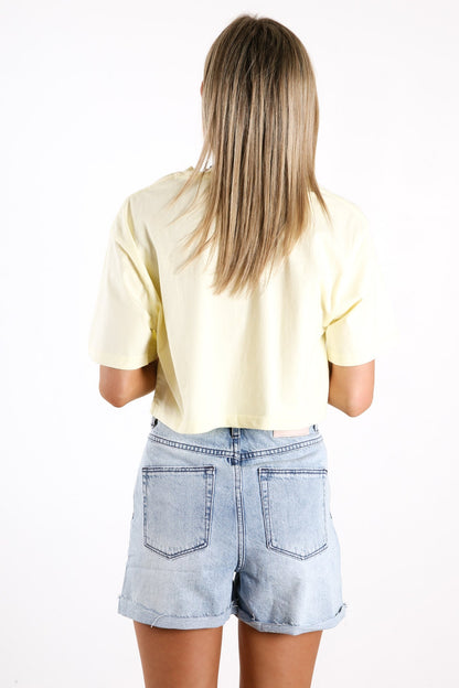 Baggy Crop Tee Dandelion