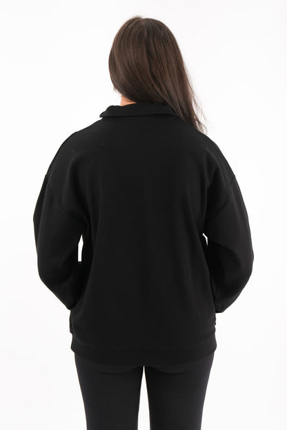 Balance 1/4 Zip Black