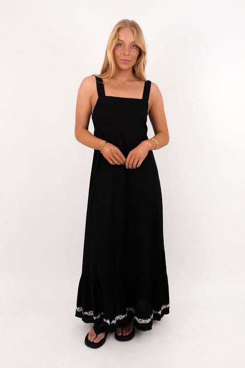 Bandera Maxi Dress Black