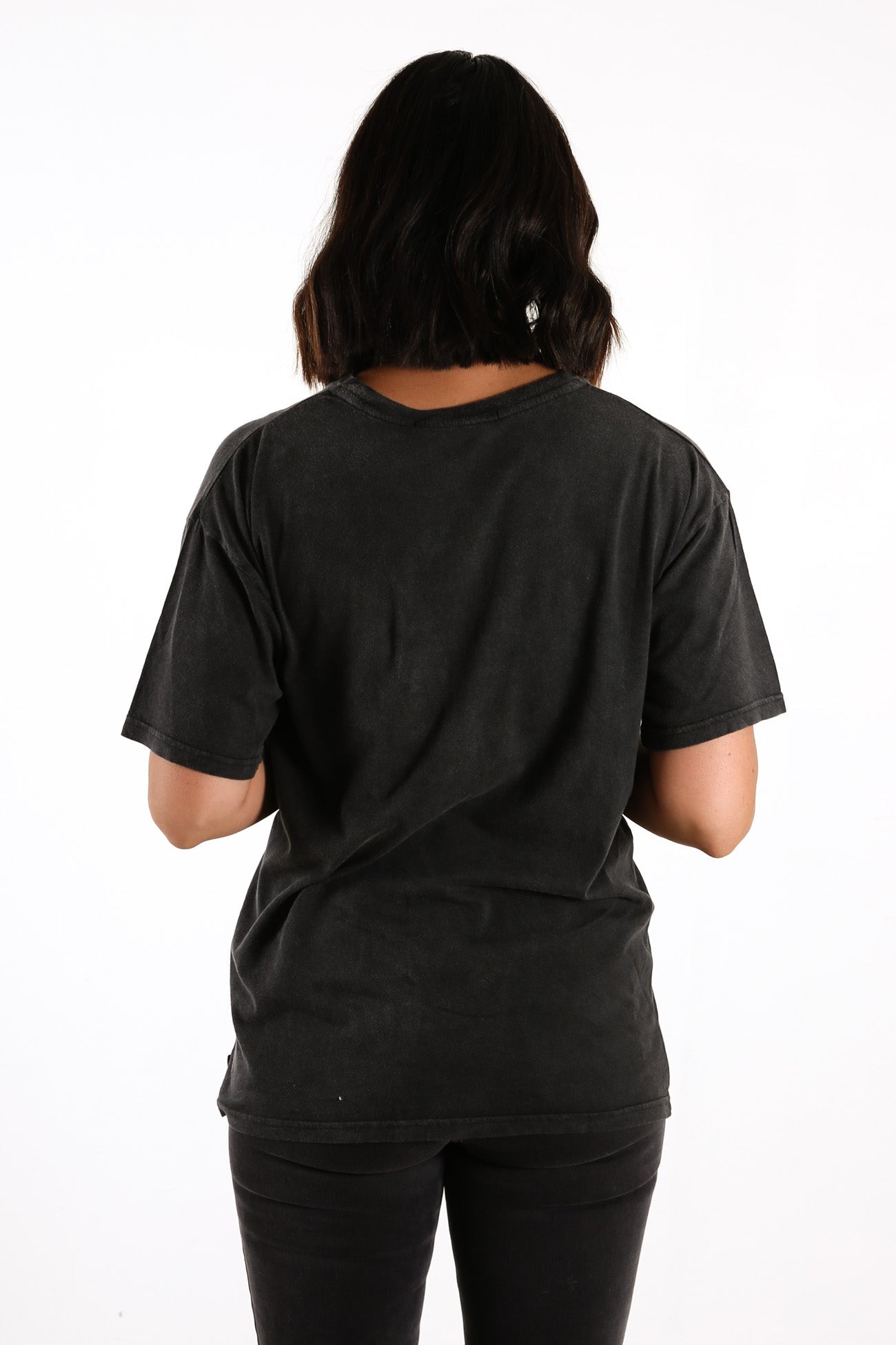 Bandit Tie Tee Washed Black