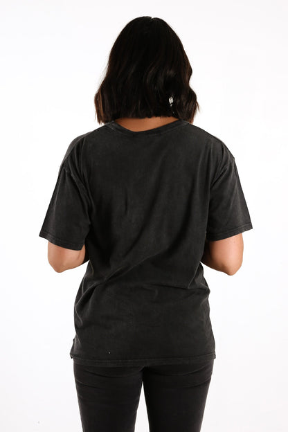 Bandit Tie Tee Washed Black