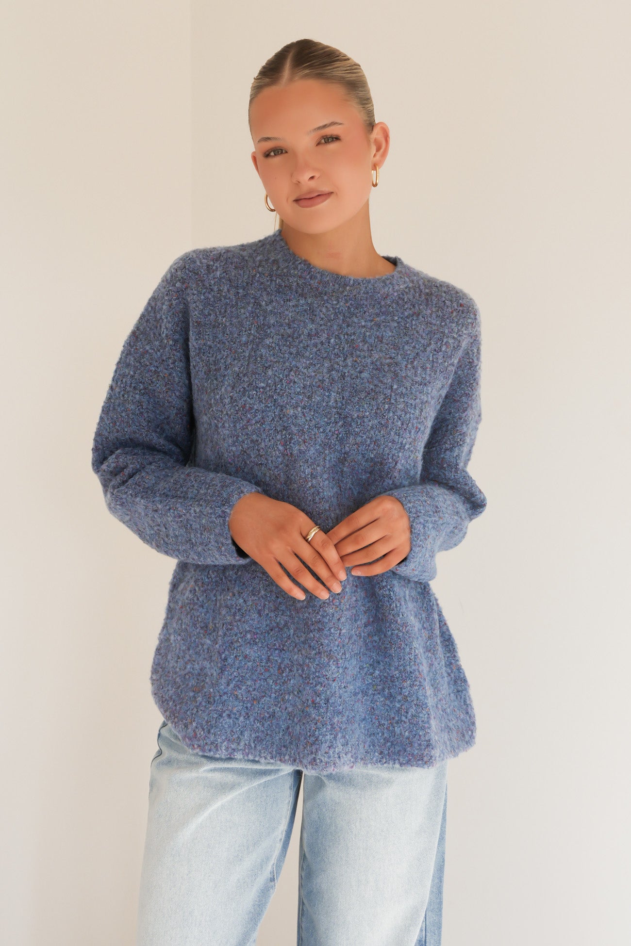Banks Knit Jumper Dark Blue
