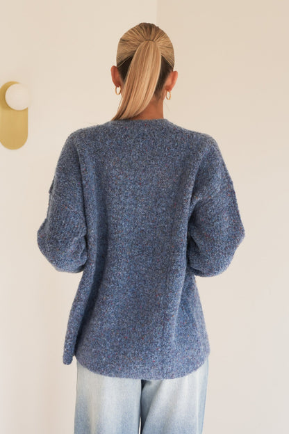 Banks Knit Jumper Dark Blue