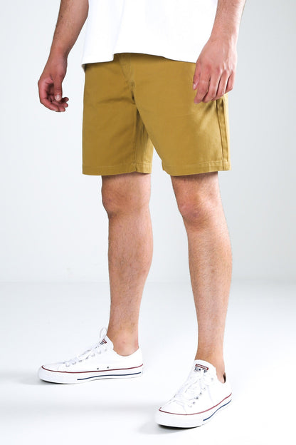Barracks Relaxed Chino Short 19" Dark Khaki