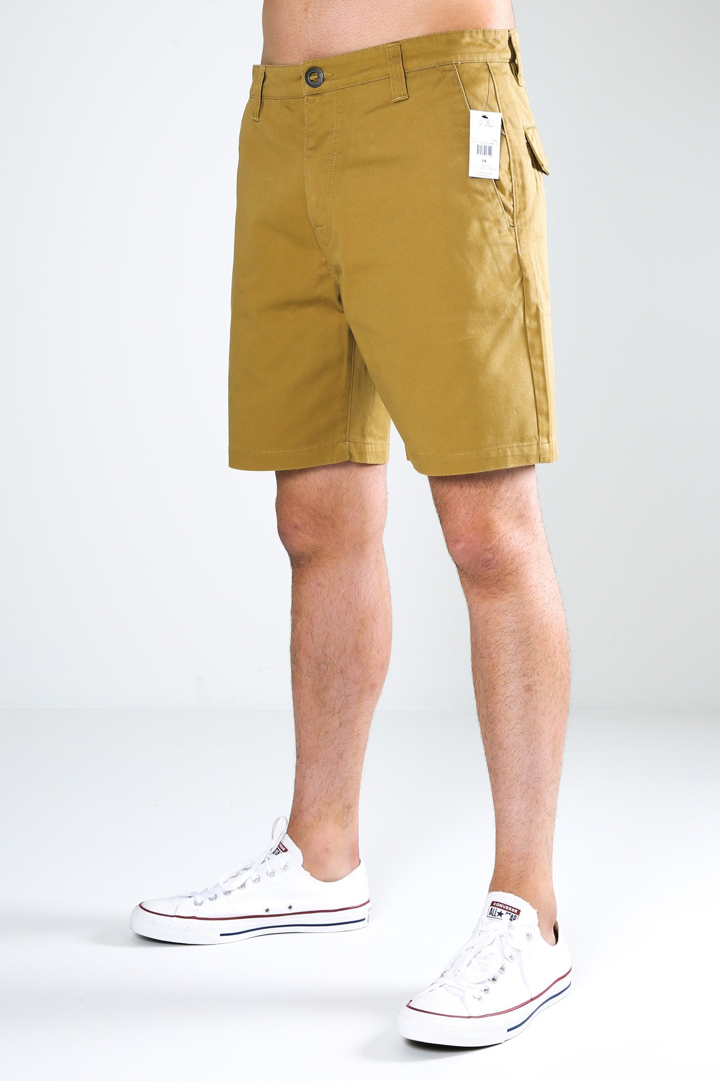 Barracks Relaxed Chino Short 19" Dark Khaki