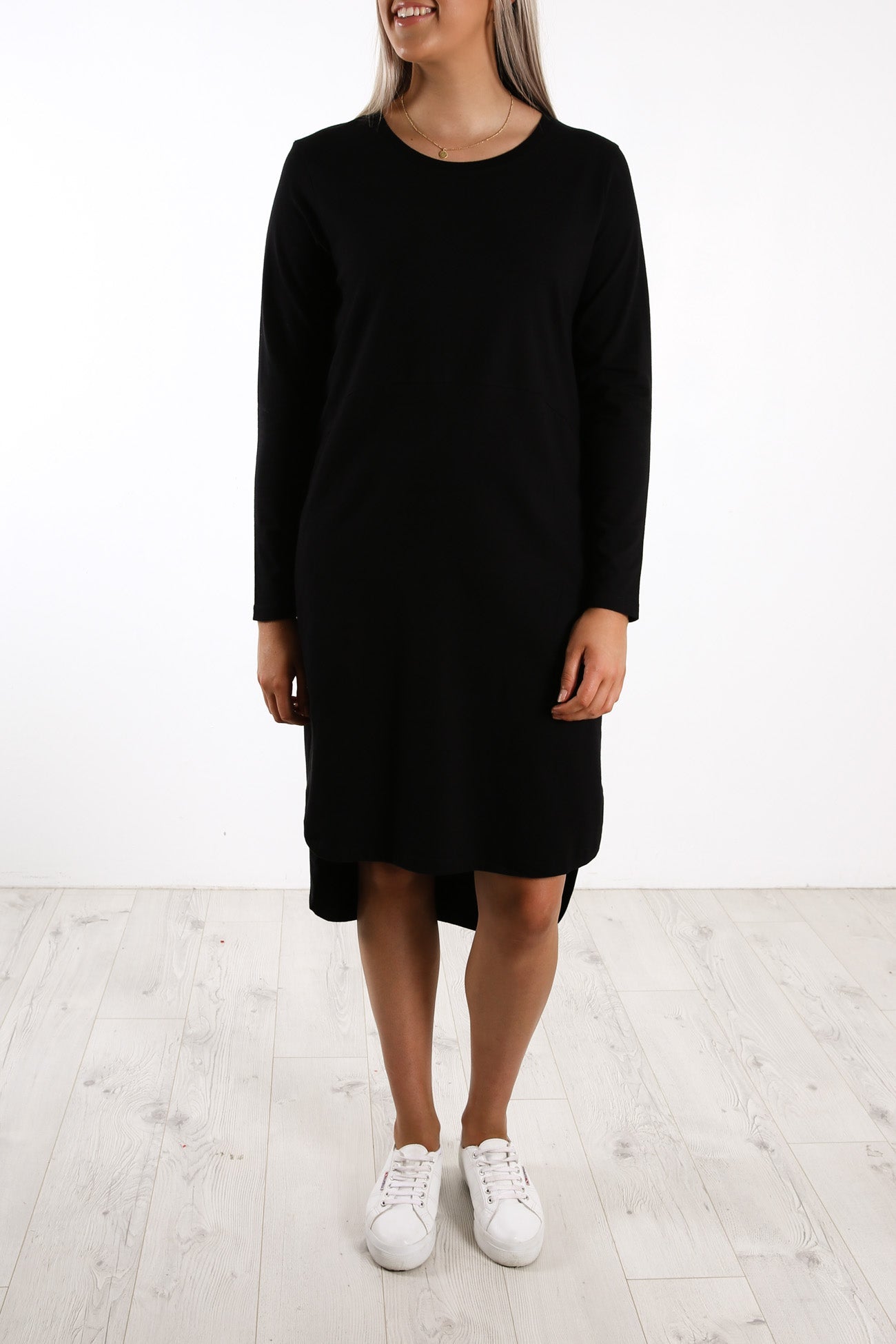 Bay Long Sleeve Dress Black