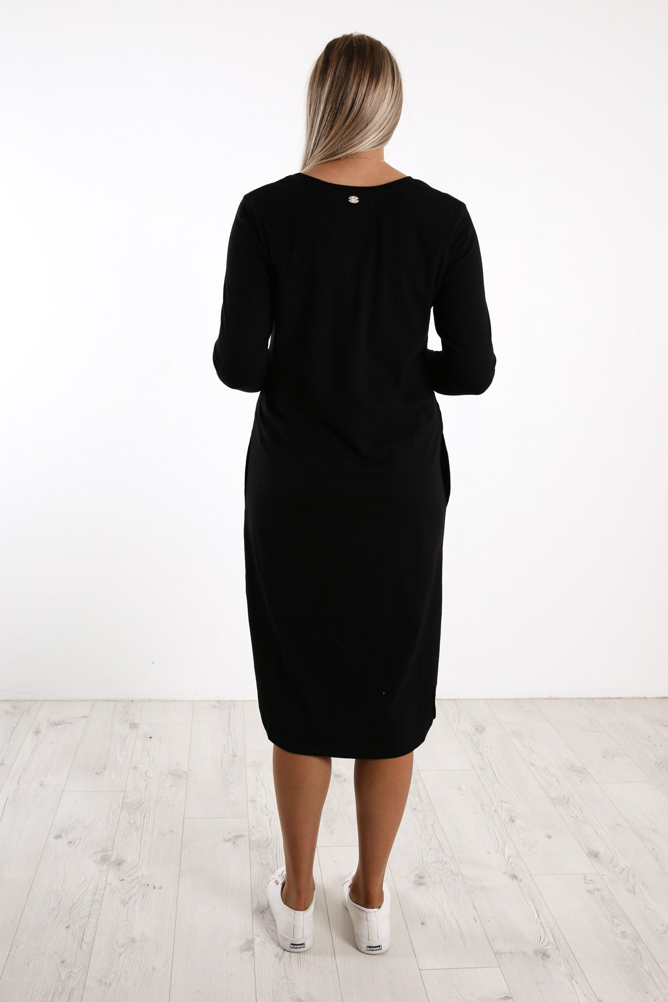 Bay Long Sleeve Dress Black