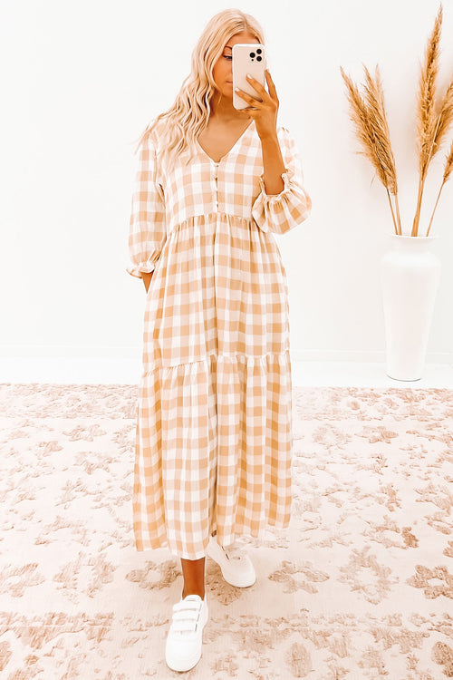 Bayley Maxi Dress Beige