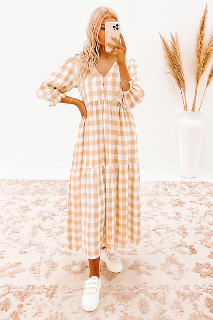 Bayley Maxi Dress Beige