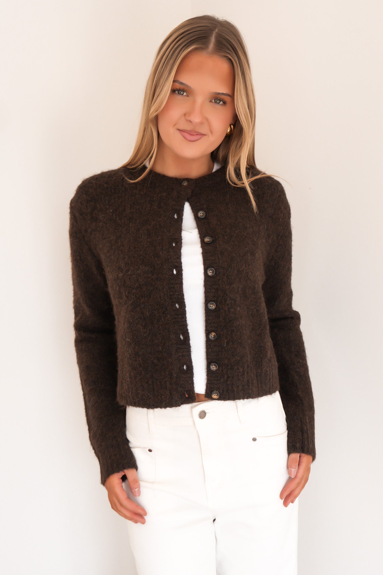 Bayside Cardigan Brown