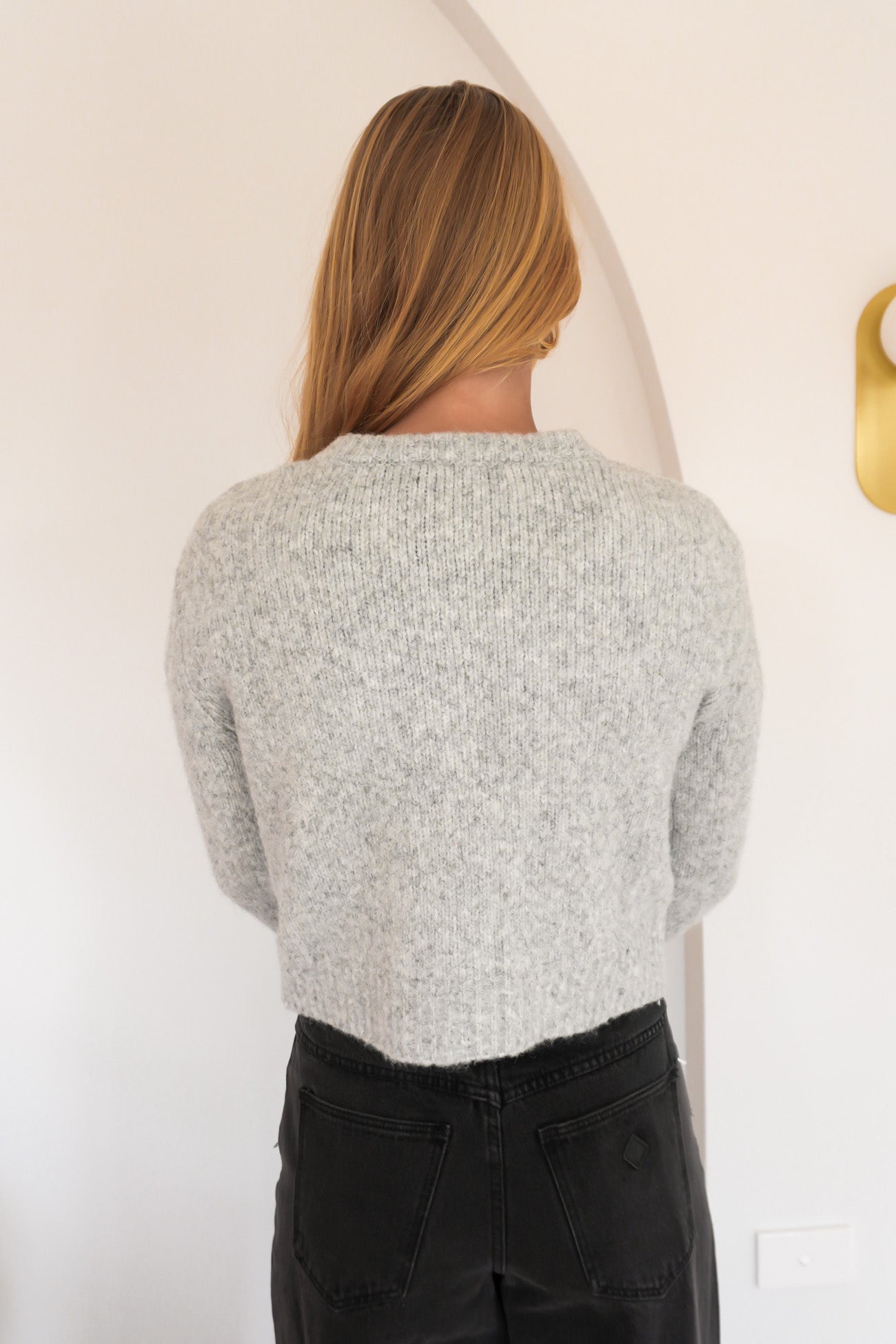 Bayside Cardigan Grey Marle