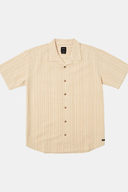 Beat Stripe Short Sleeve Shirt Stone