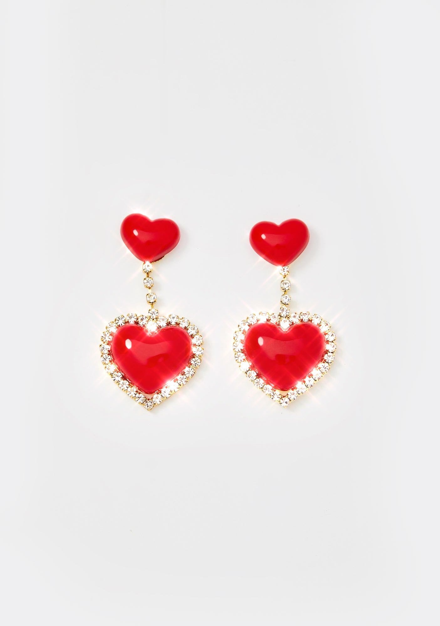Angelic Affairs Heart Earrings