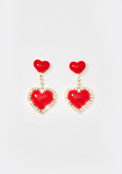 Angelic Affairs Heart Earrings