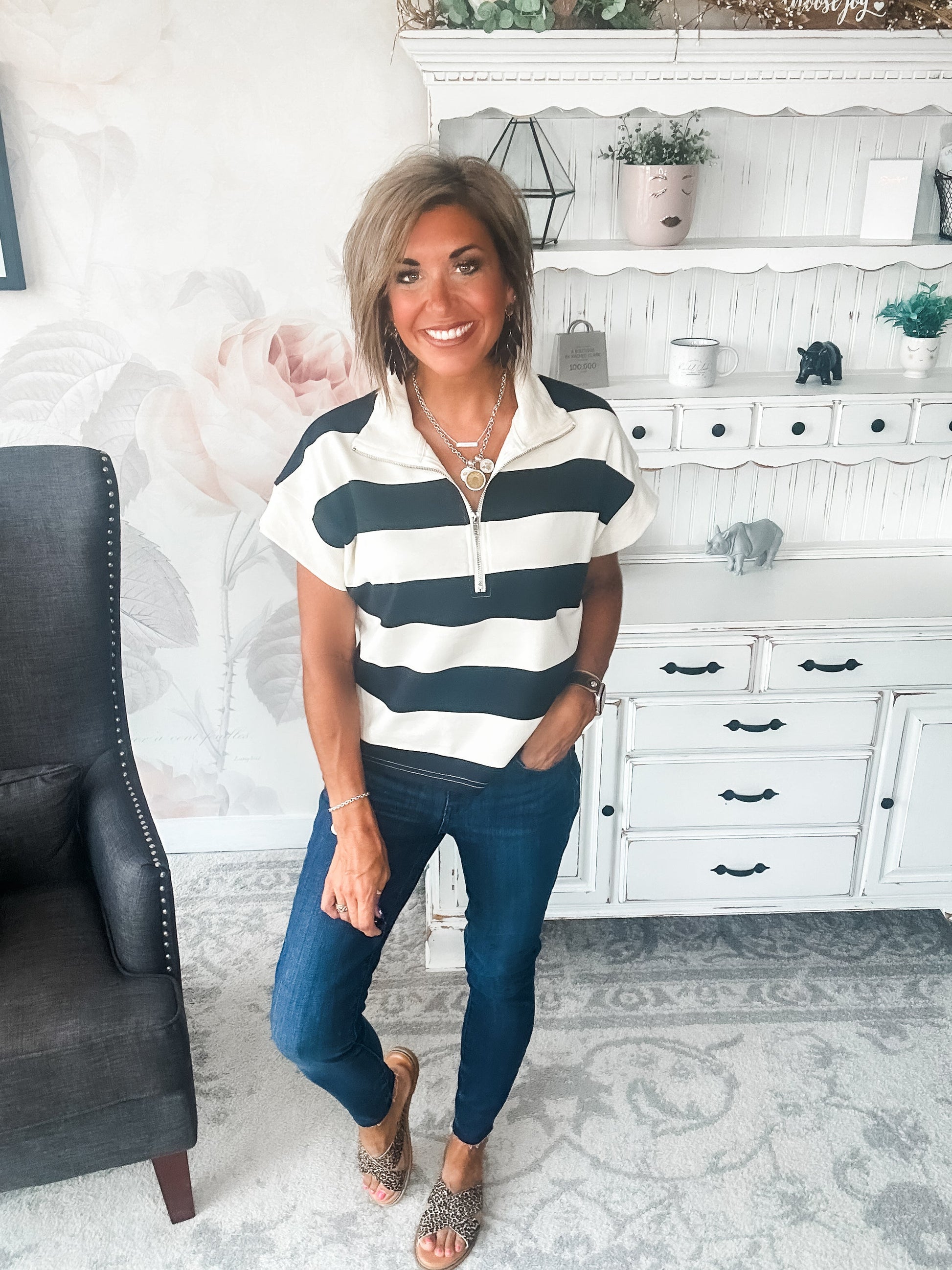 Hope Floats Quarter Zip Sweater