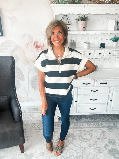 Hope Floats Quarter Zip Sweater