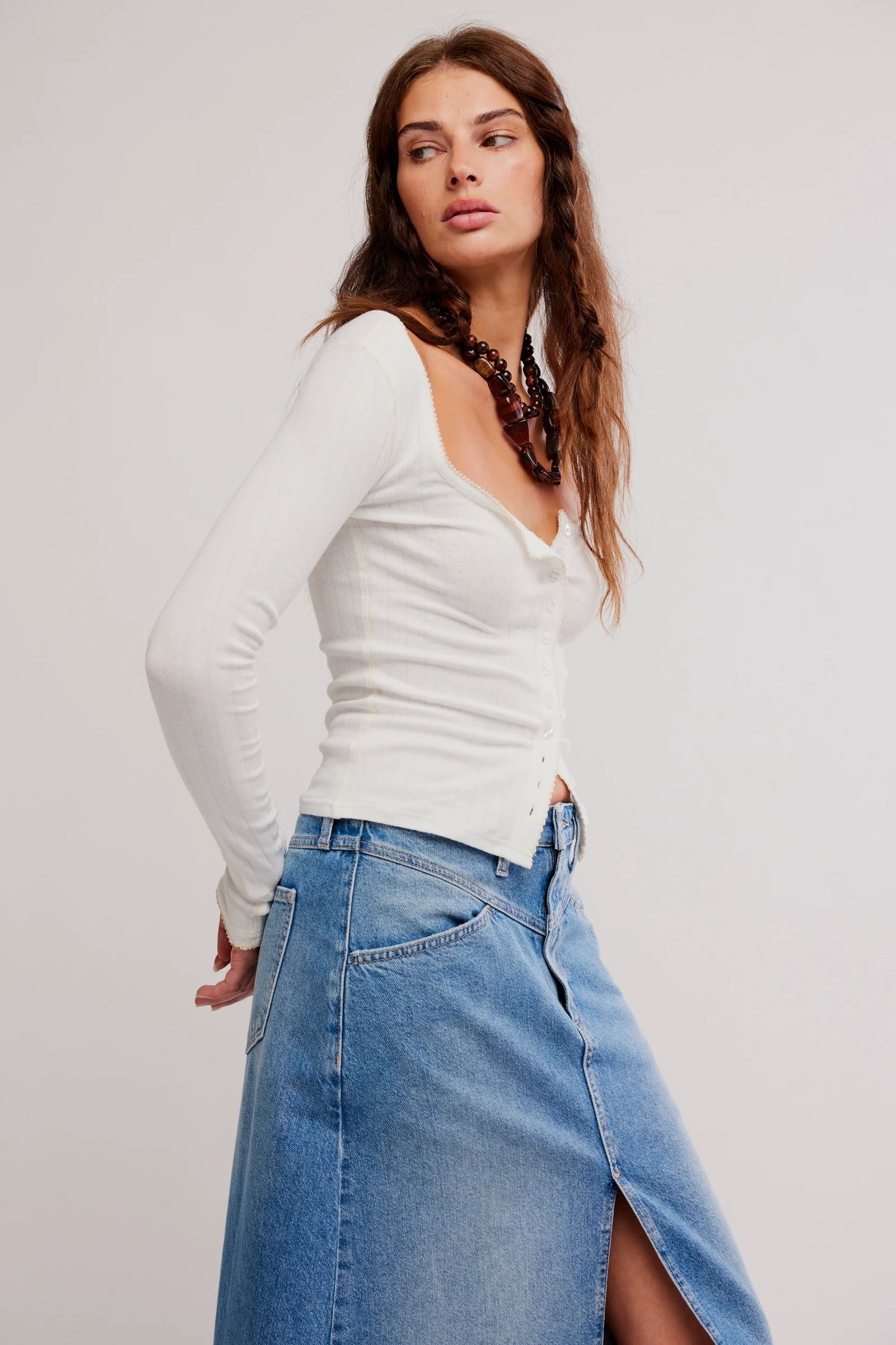 end game pointelle long sleeve