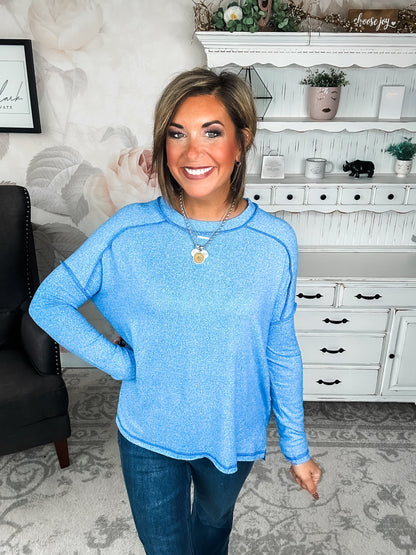 Midnight Mover Pullover - Ocean Blue