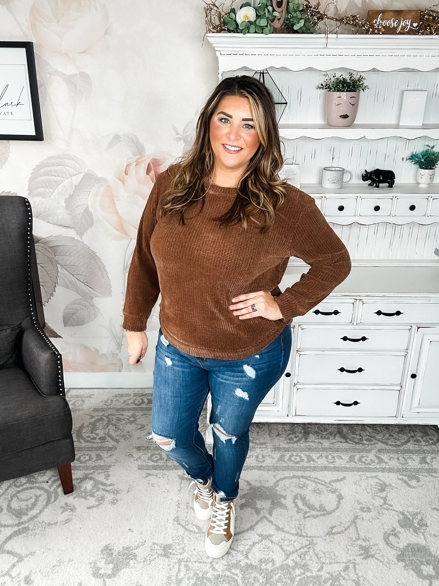 Moonlight Mixer Sweater - Brown