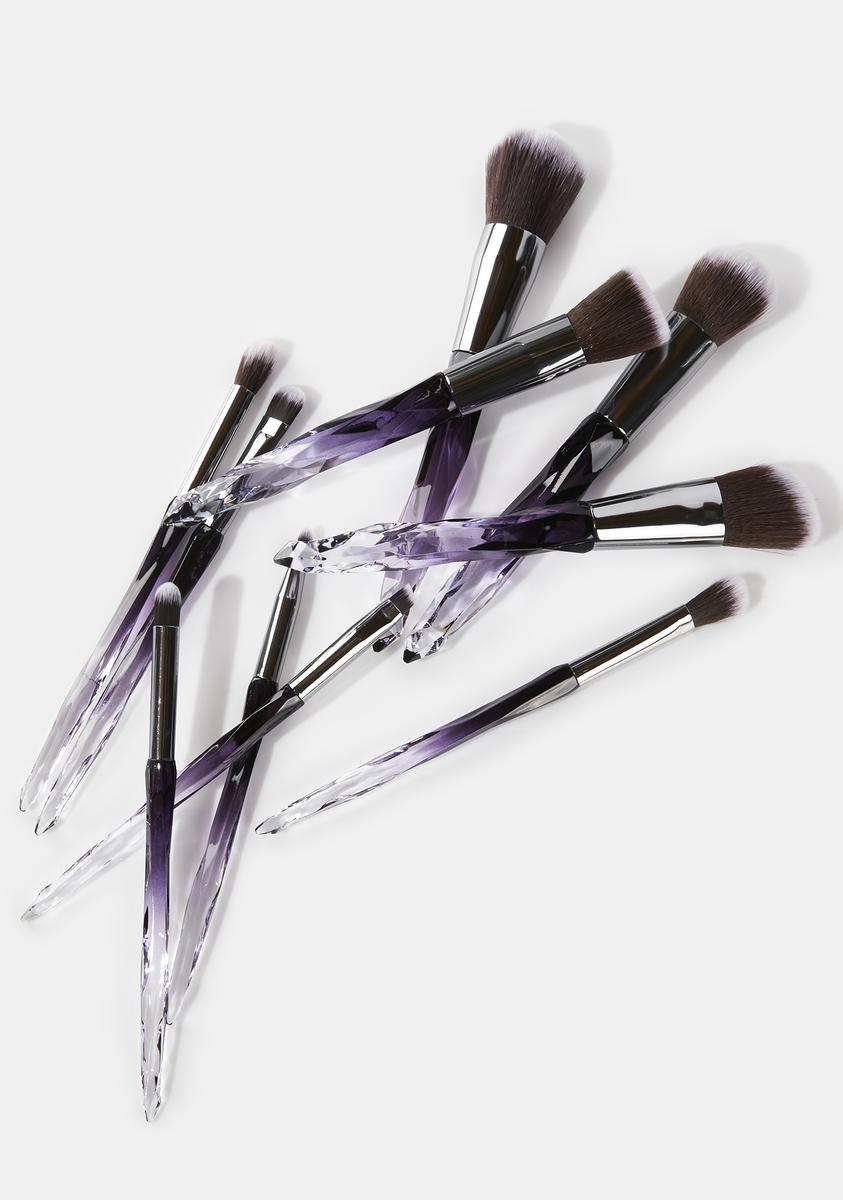 Amethyst Crystal Persuasion Makeup Brush Set