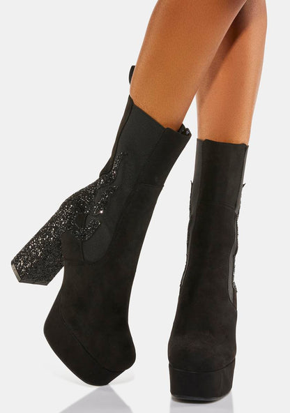 Apparent Lies Platform Boots