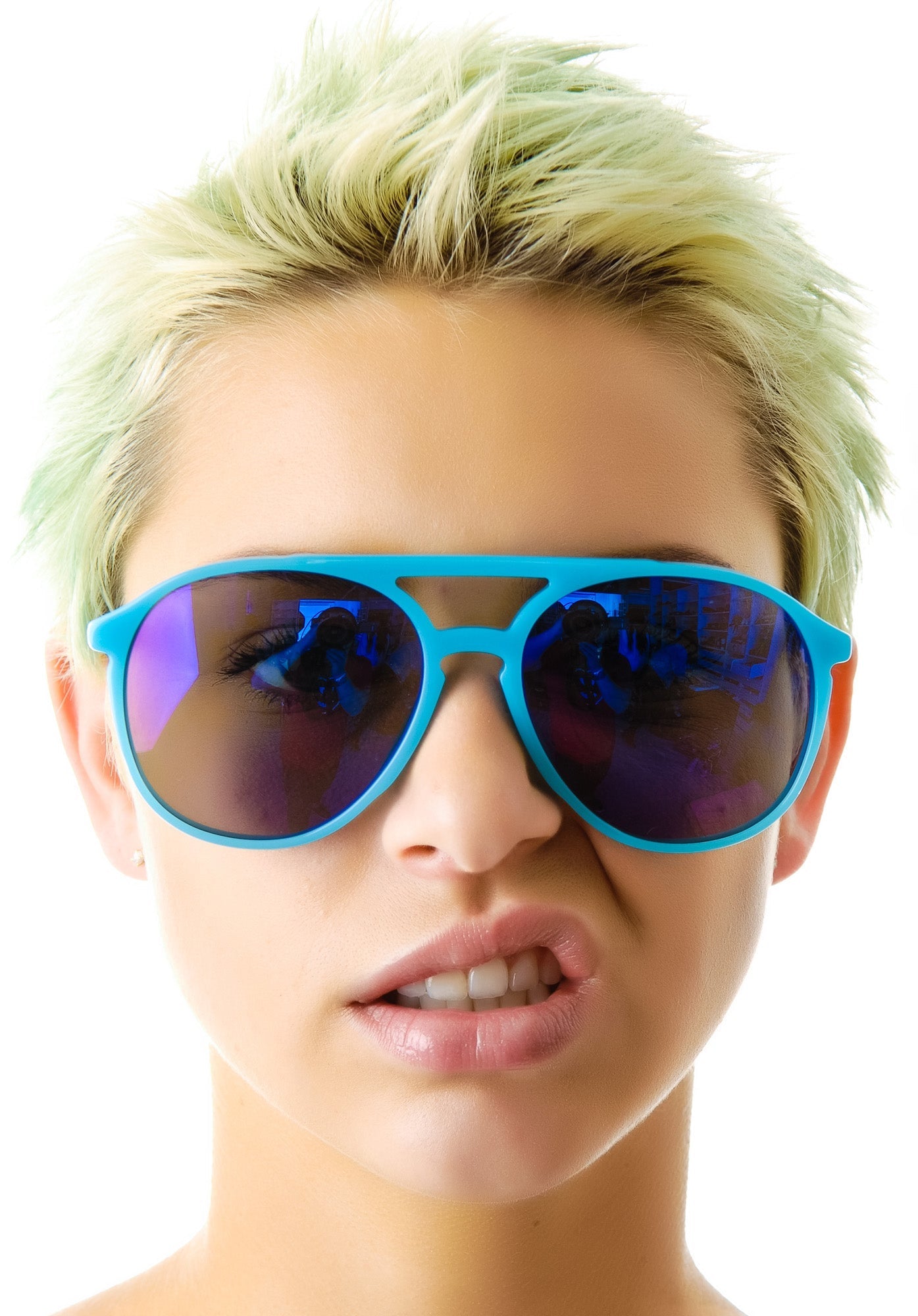 Amelia Deluxe Sunglasses - Light Blue