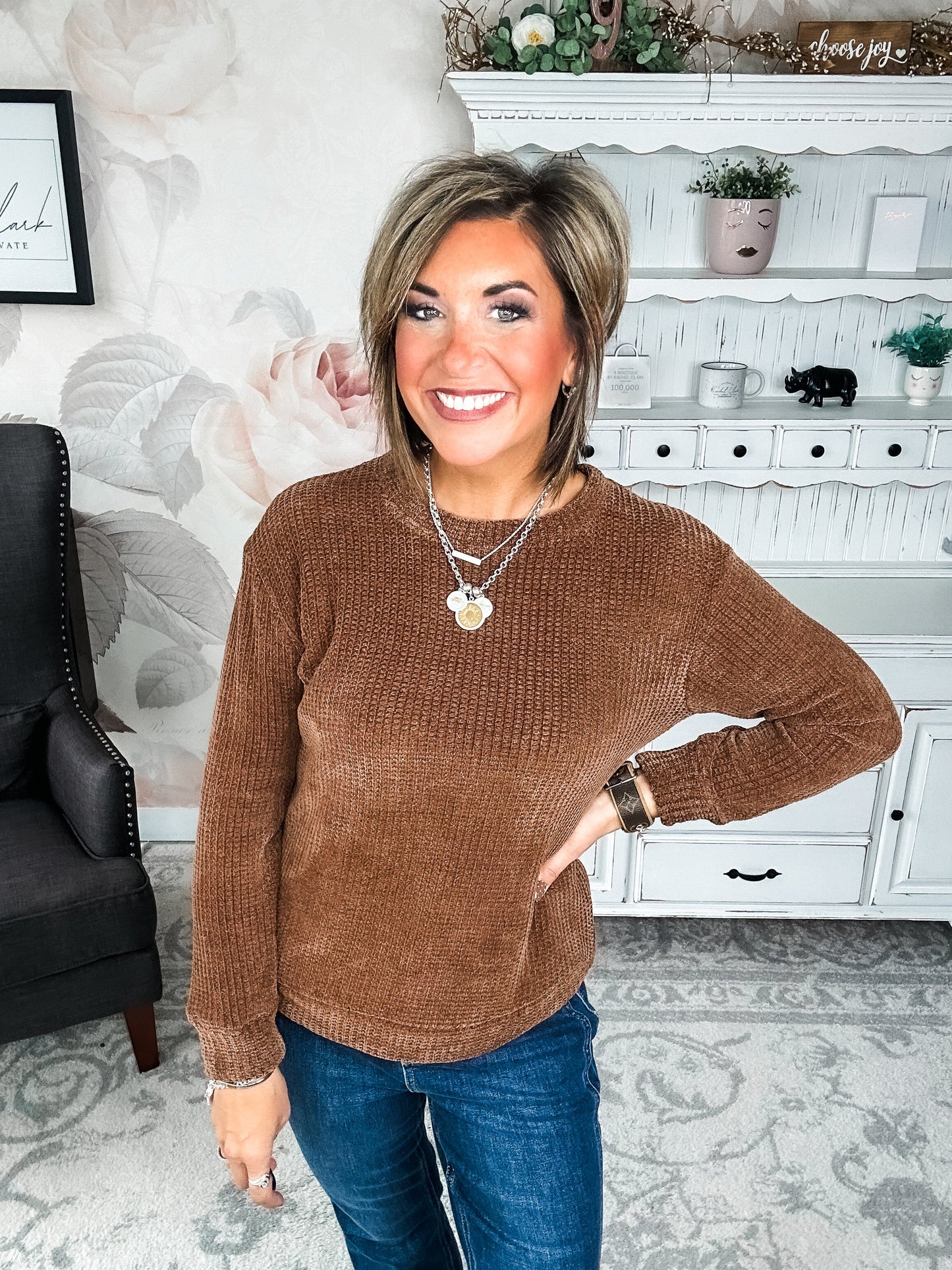 Moonlight Mixer Sweater - Brown